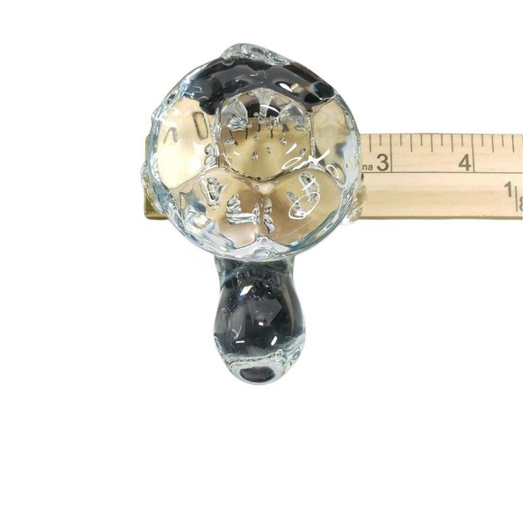 Art Glass Turtle Controlled Bubbles Sculpture Paperweight Vintage - Picture 8 of 9